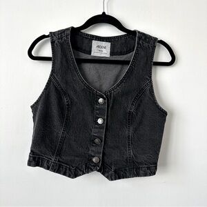 Ardene Charcoal Denim Vest